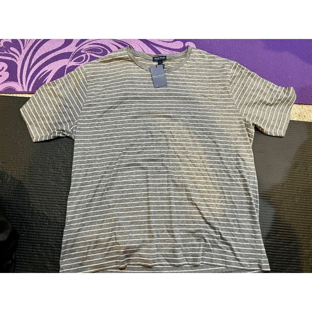Peter Millar Colt Stripe T-Shirt Men’s XL Crown Crafted Gale New NWT $148 - Picture 7 of 13